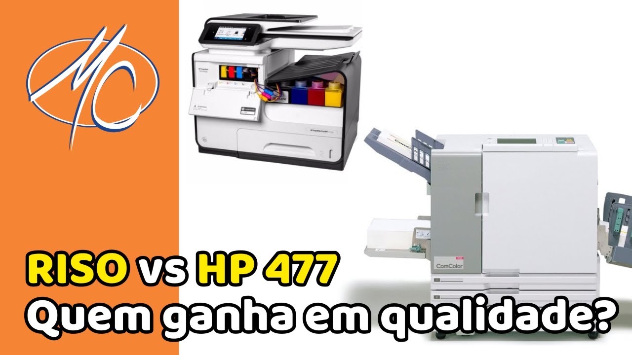 RISO COMCOLOR 7010R vs HP 477 | Quem ganha em qualidade?