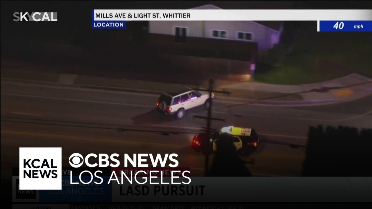 PIT maneuver brings stolen vehicle pursuit to end in Whittier