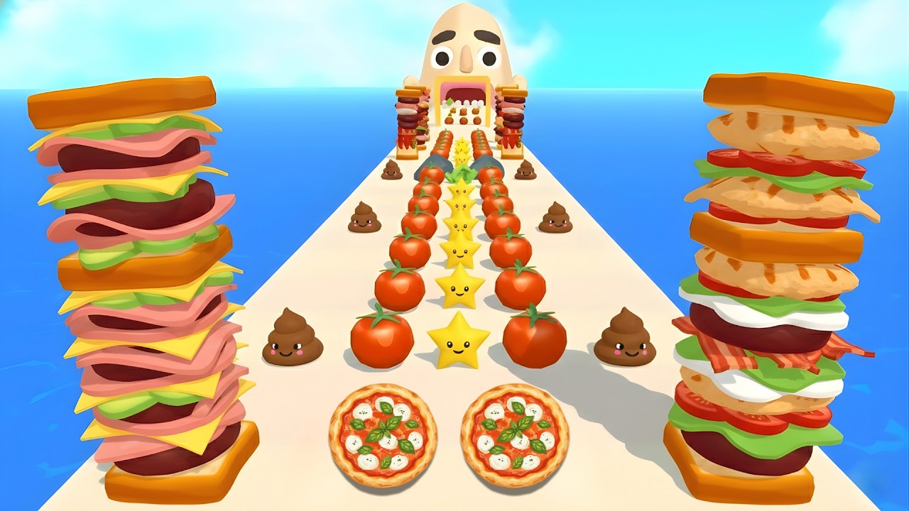 Sandwich Runner - All Levels Walkthrough Android/iOS New Update EP285