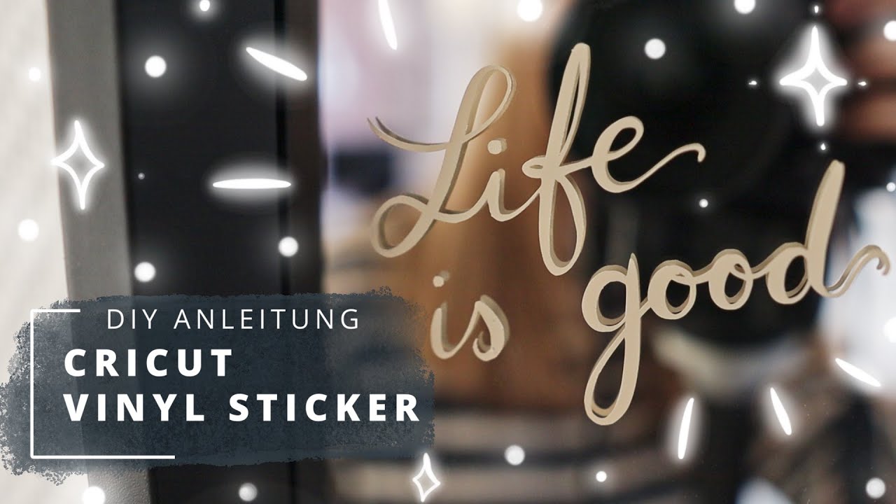 DIY Anleitung | Cricut Vinyl Sticker einfach selbst machen ✨ Direkt in Design Space und mit dem iPad