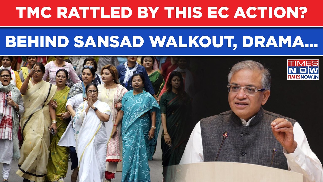 West Bengal: EC's Big Move Before Polls Rattles CM Mamata? TMC, BJP Clash Before MPs' Sansad Walkout