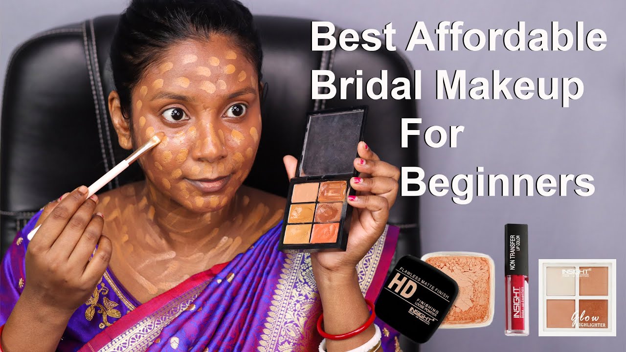 Affordable Bridal Makeup For Beginners/ Self Bridal Makeup / Halo Eyemakeup/ Makeup Tutorial