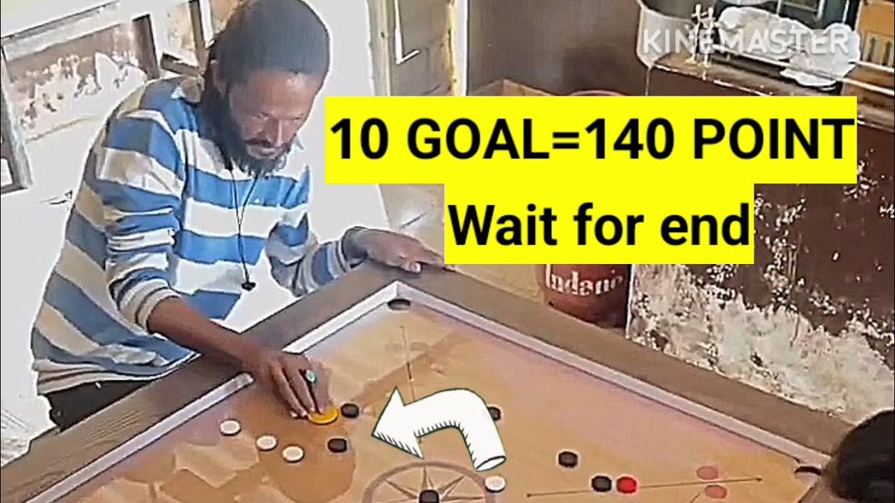 How to Play carrom board game|Carrom king 😍 |10 GOAL= 140 POINT 😱🔥 |Wait for end @CarromKing1