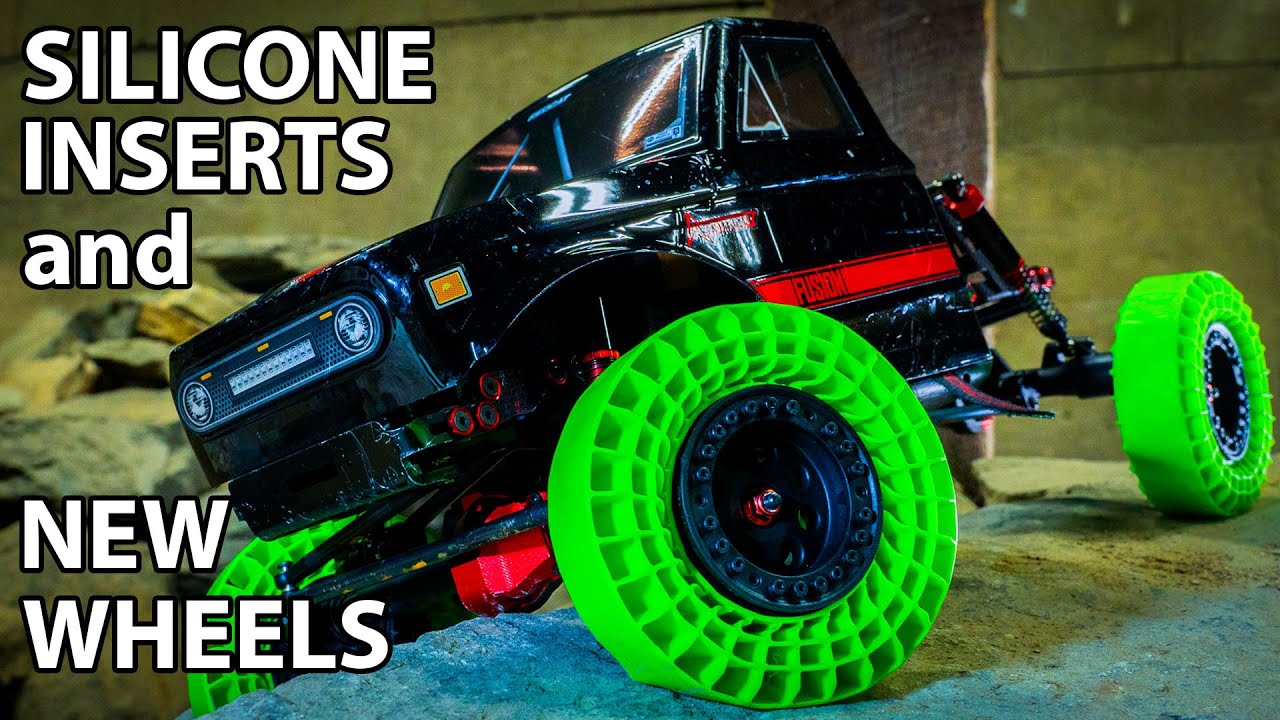 Redcat Ascent Fusion RC Crawler - Injora Silicone Inserts and Turbine Rims