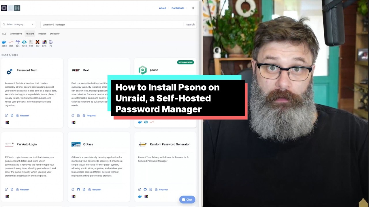 How to Self-Host the Password Manager Psono on Unraid. It's Time to Stop Reusing Logins!