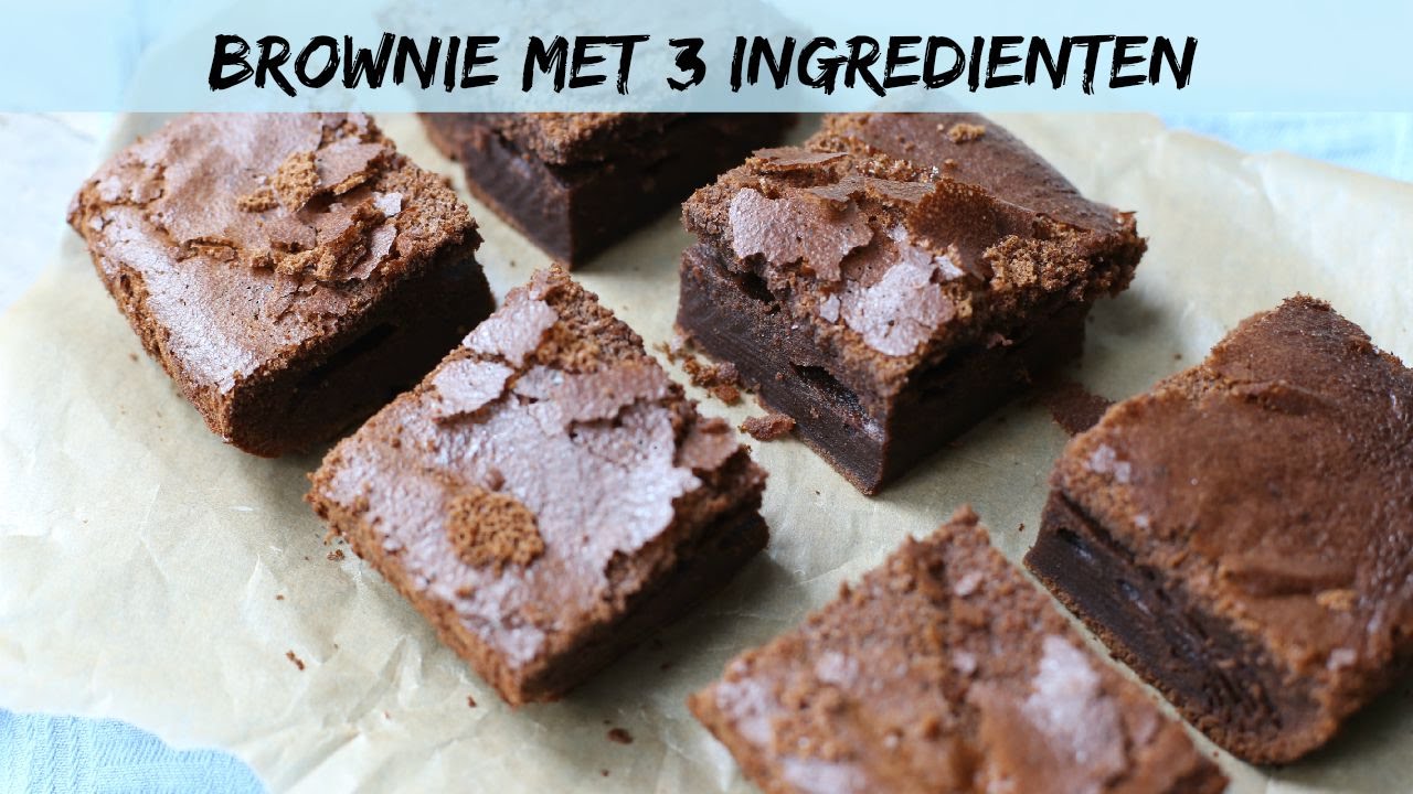 NUTELLA BROWNIE MET 3 INGREDI&Euml;NTEN?! - LEKKER EN SIMPEL