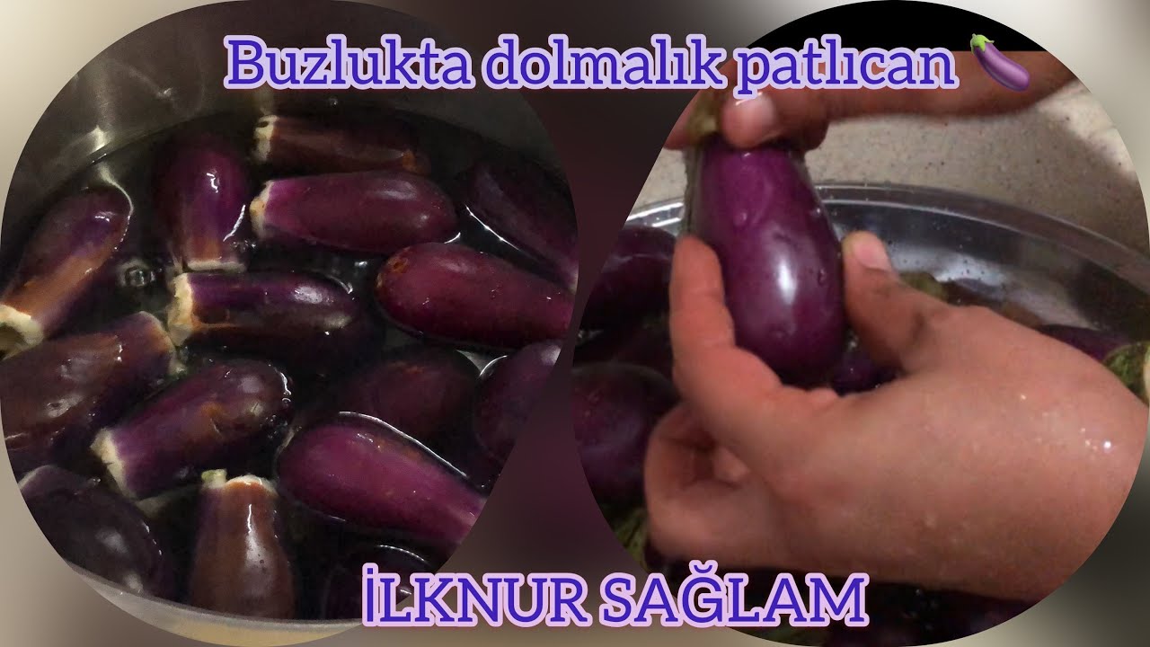 Buzlukta Dolmalık Patlıcan/Dolmalık Patlıcan Buzlukta Nasıl Muhafaza Edilir💯Kış Hazırlıkları