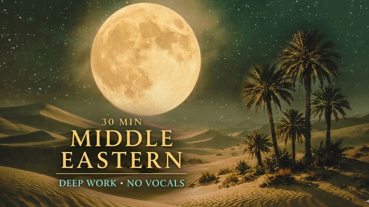 Middle Eastern Focus Music – 30 Min Deep Work (No Vocals)