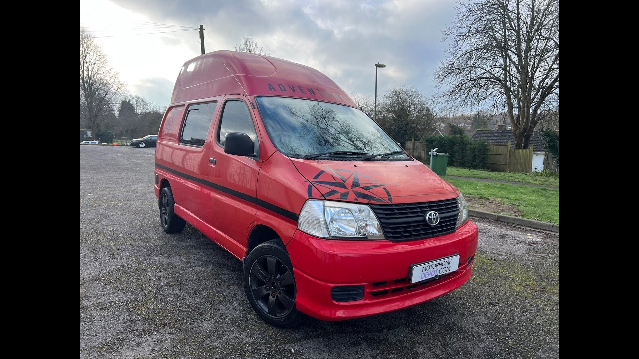 Toyota Hiace Camper Rock and Roll Bed Heating Hob Towbar Reversing Cam