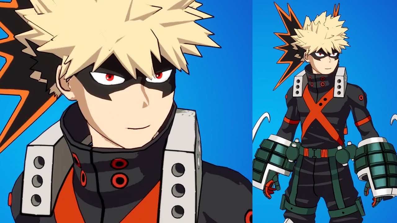 Fortnite Katsuki Bakugo Skin (PS5 Gameplay Full)