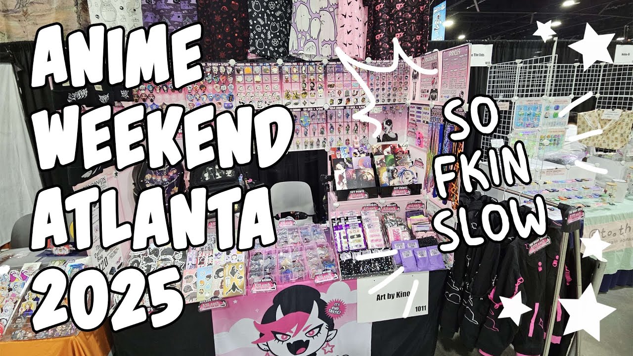 ARTIST ALLEY VLOG 022 ☆ Anime Weekend Atlanta 2025