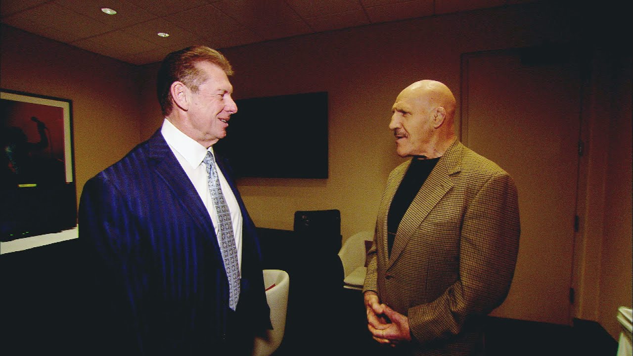 Bruno Sammartino and Vince McMahon share an emotional backstage moment (WWE Network Exclusive)