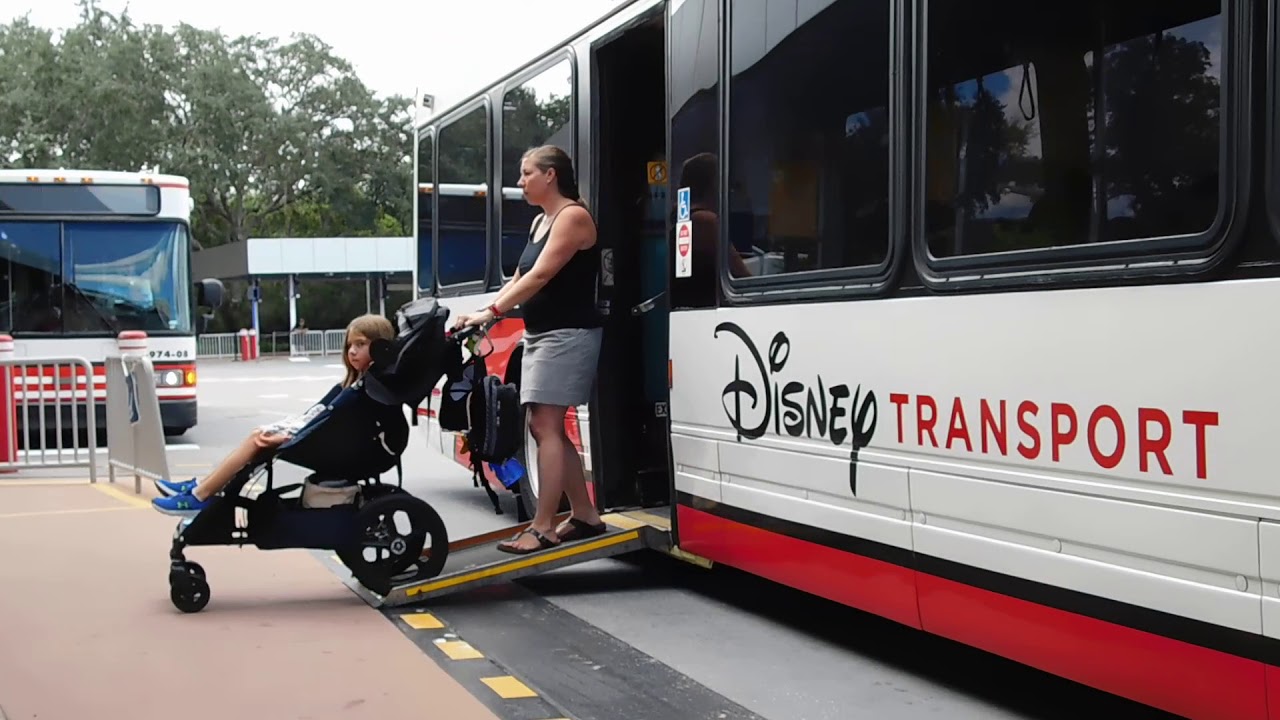 Disney transport ramp in use.