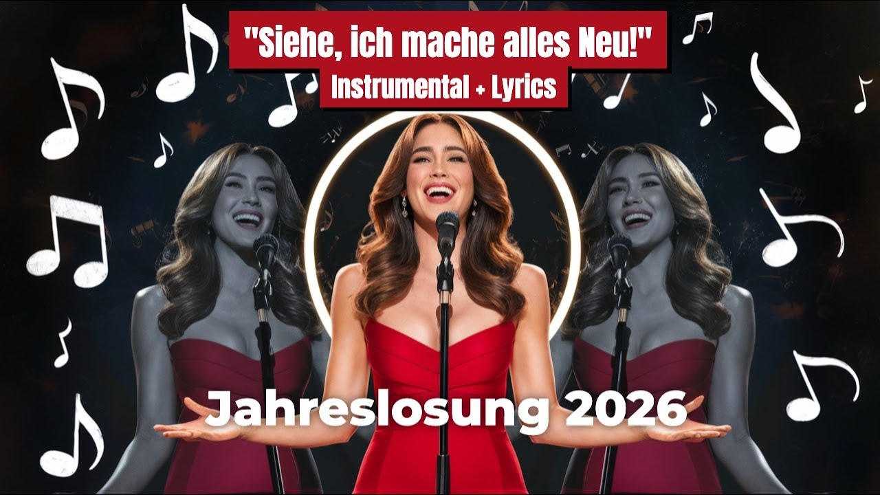 🗓️ JAHRESLOSUNG 2026 🎵 „Siehe, ich mache alles neu!“ – Mitsing-Version mit Text