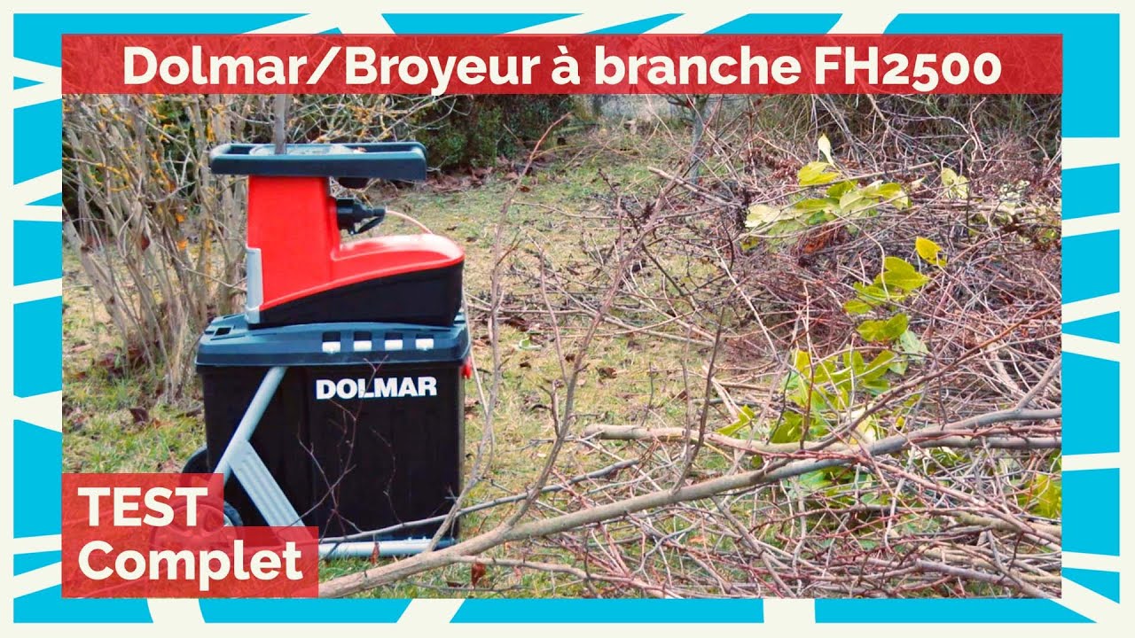 TEST ✅ DOLMAR - Broyeur de branche FH2500 - La pause café de BichonTV