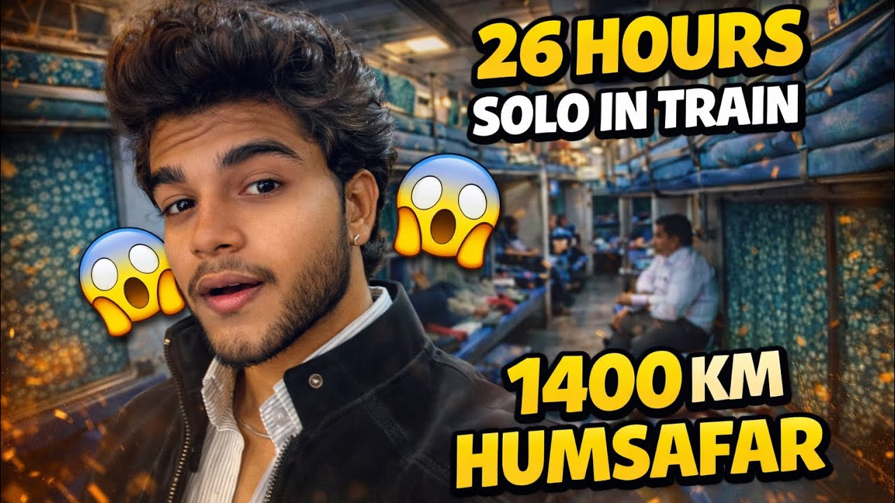 Spend 26+ hours in train 1400Km Solo 😱 GUESS WHERE ??? 