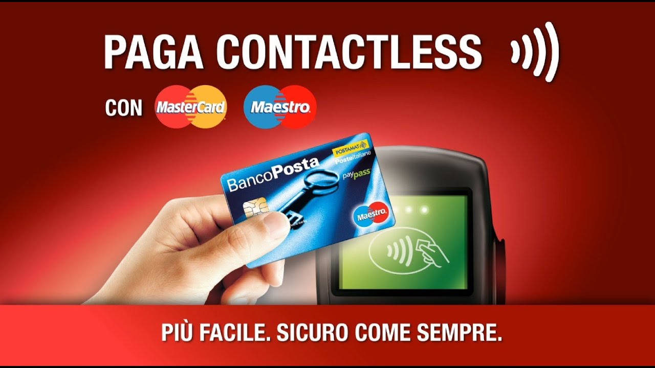 Carta Postamat BancoPosta Maestro PayPass