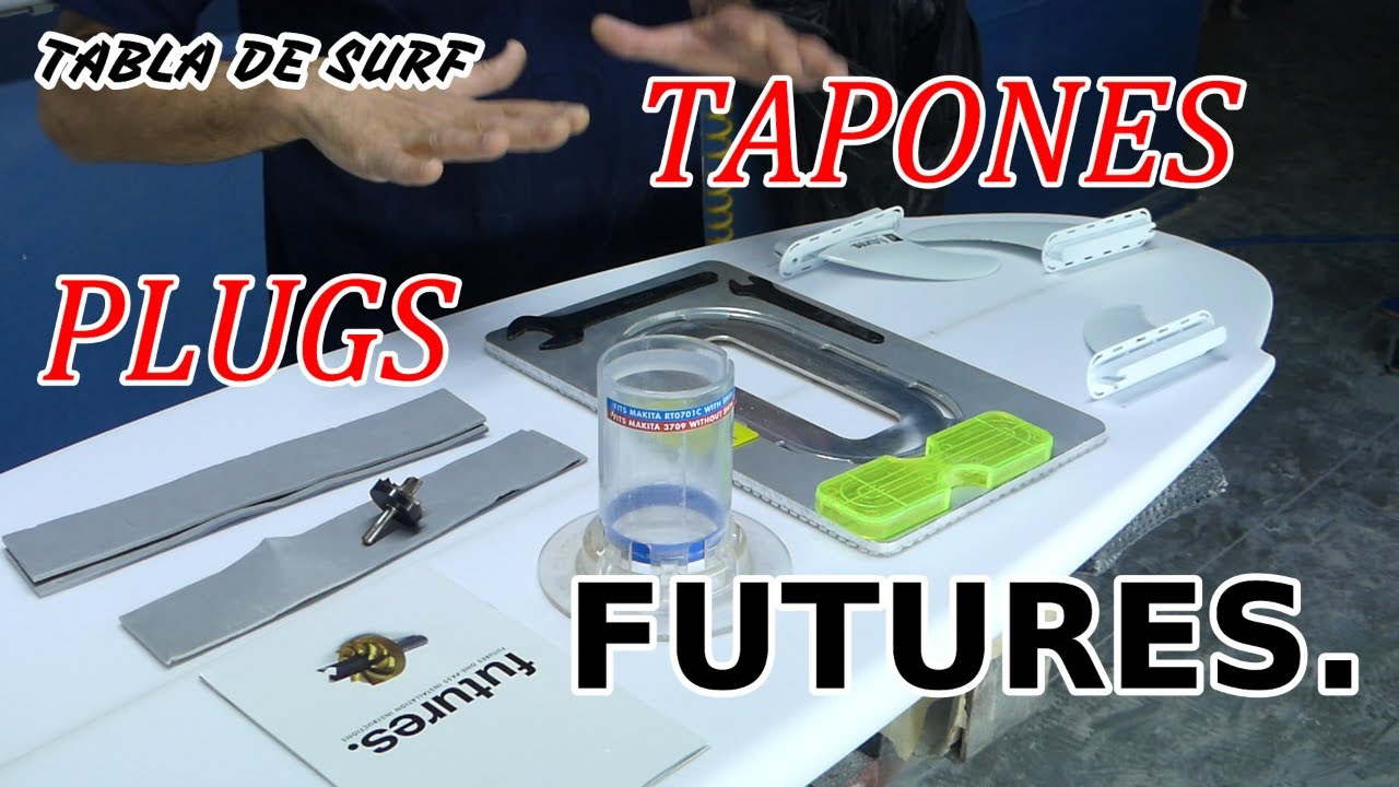 COMO COLOCAR TAPONES FUTURES EN TABLA DE SURF. PLUGS FUTURES.