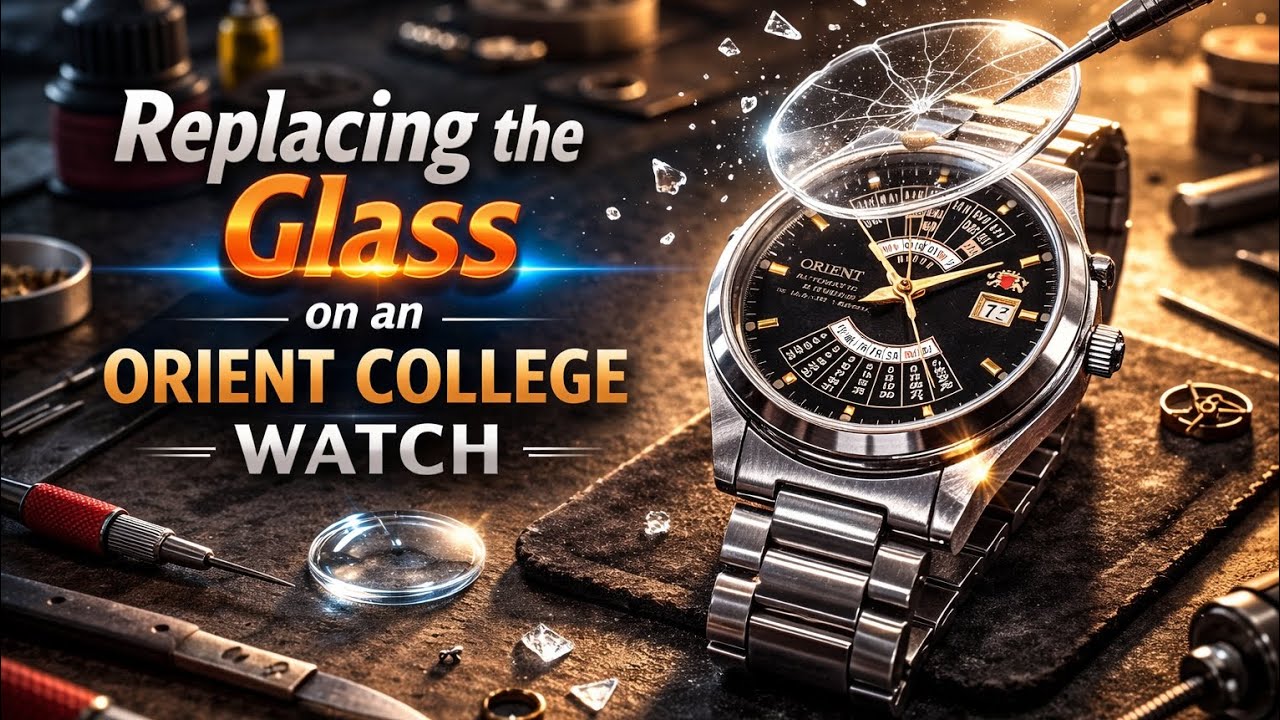 Replacing the glass on an Orient College watch