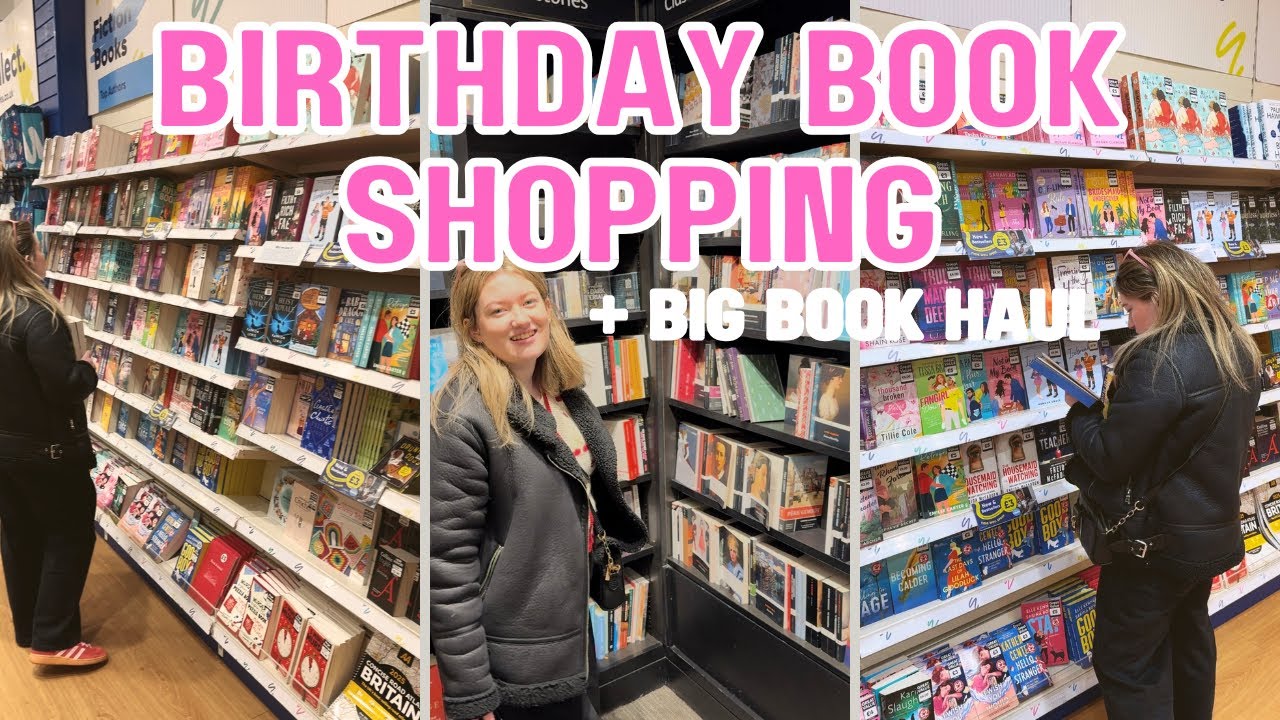 A big birthday book haul!🛍🎈📚