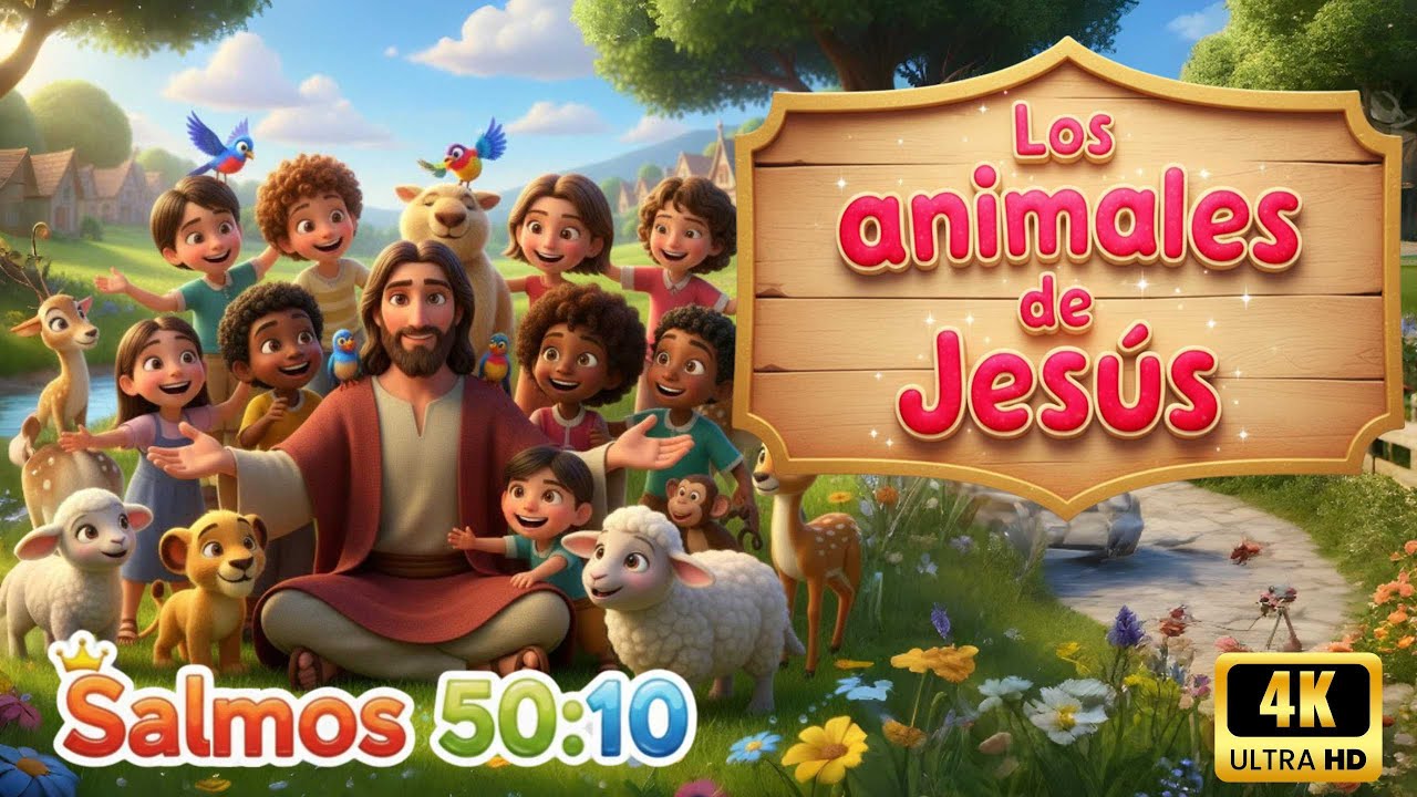 Los animales de Jesús 🦁🐘 (Salmos 50:10) |🎶 Música CRISTIANA INFANTIL ✨