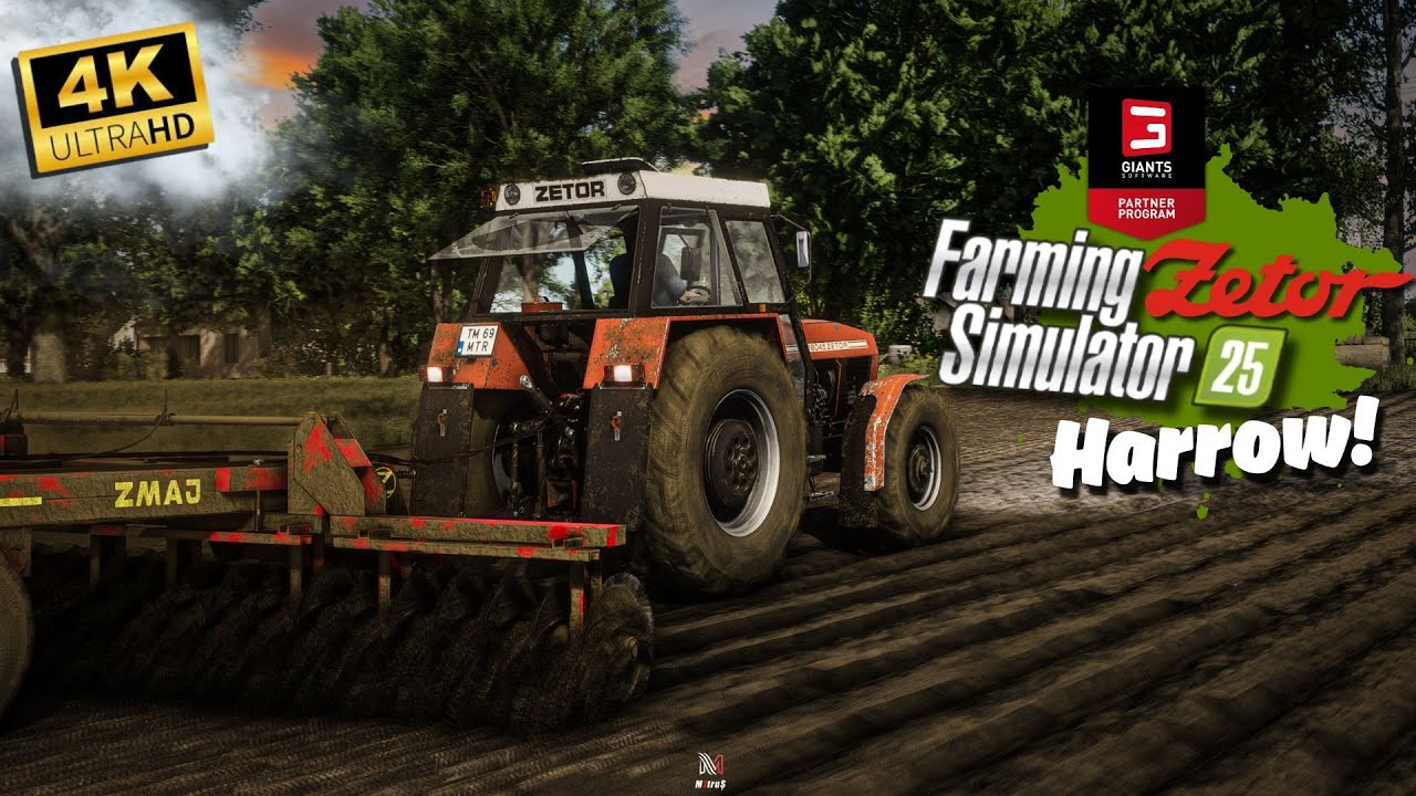 Fs25 Ultra Graphics 4K GamePlay! Zetor Crystal to Harrow! (ReShade)
