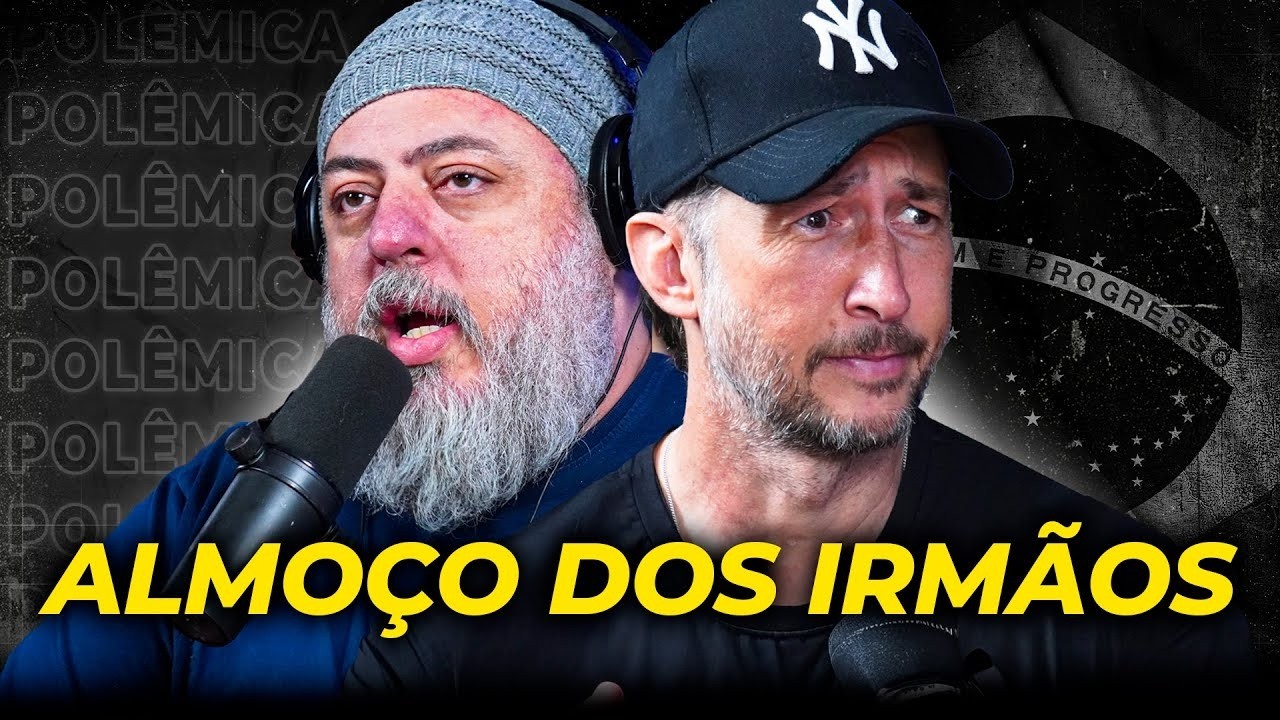 ALMOÇO COM OS IRMÃOS - CONVERSANDO COM O CHAT e POLEMICAS - PODCAST 3 IRMÃOS