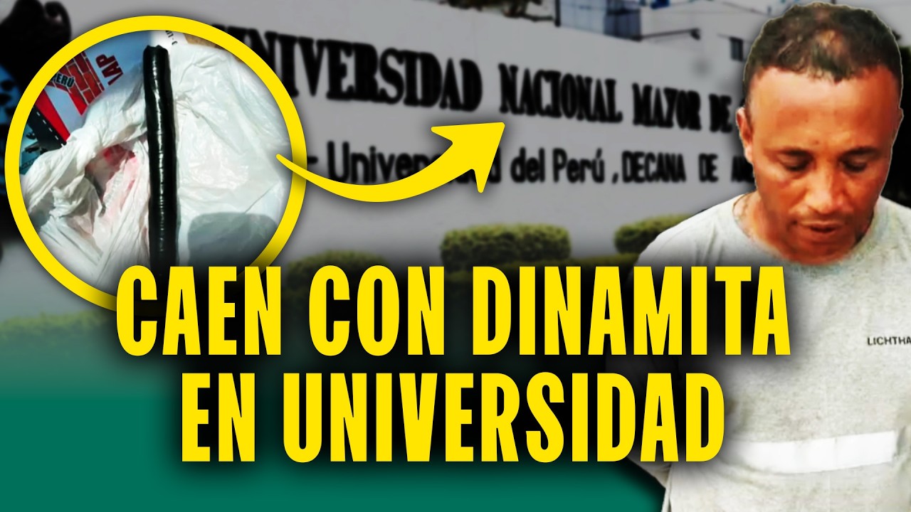 Capturan a presuntos extorsionadores en Universidad San Marcos: Hallaron dinamita, dinero y tarjetas