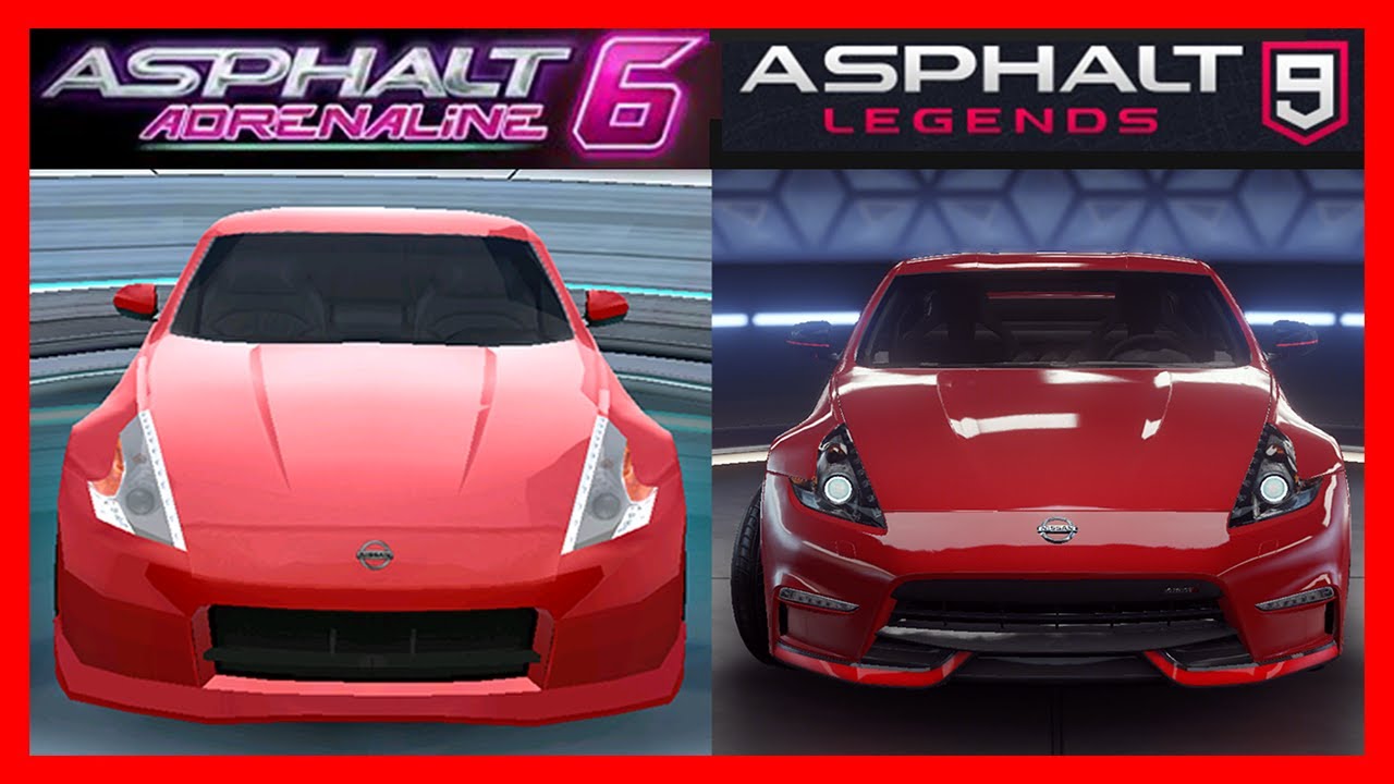 Asphalt 6: Адреналин против Asphalt 9: Легенды