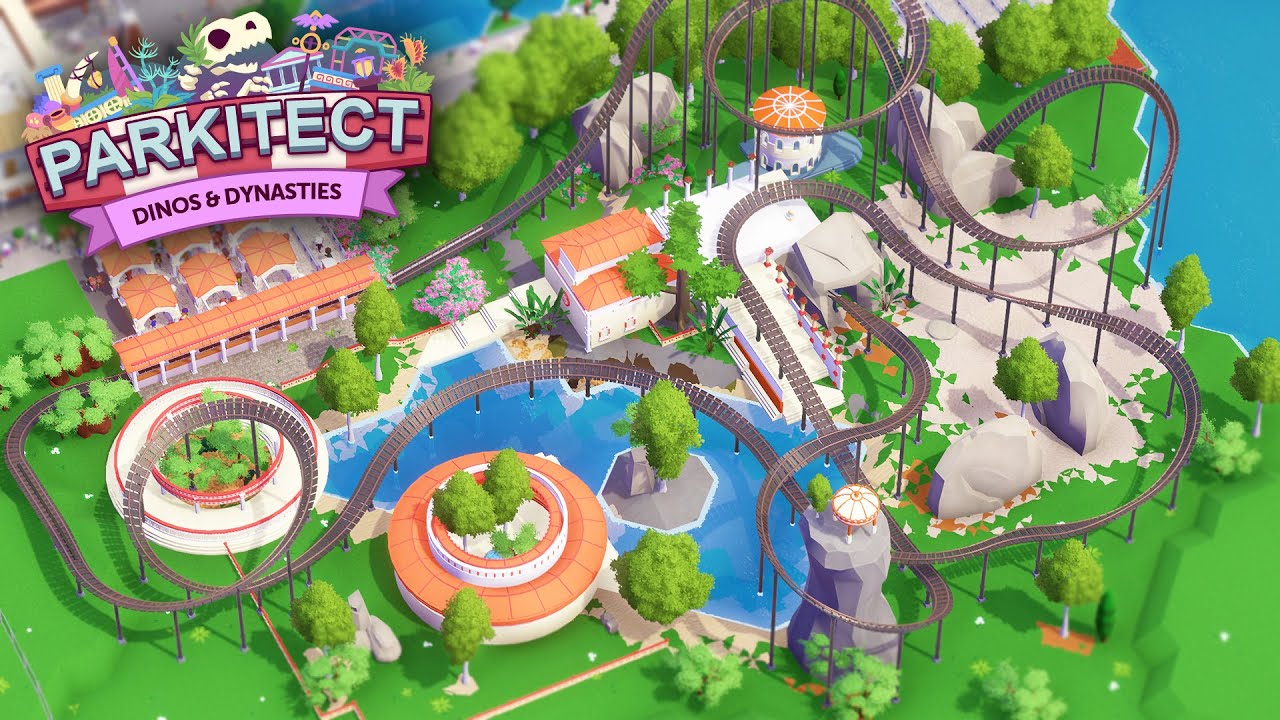 Building a SWINGING MINETRAIN casually in Parkitects new DLC :-)