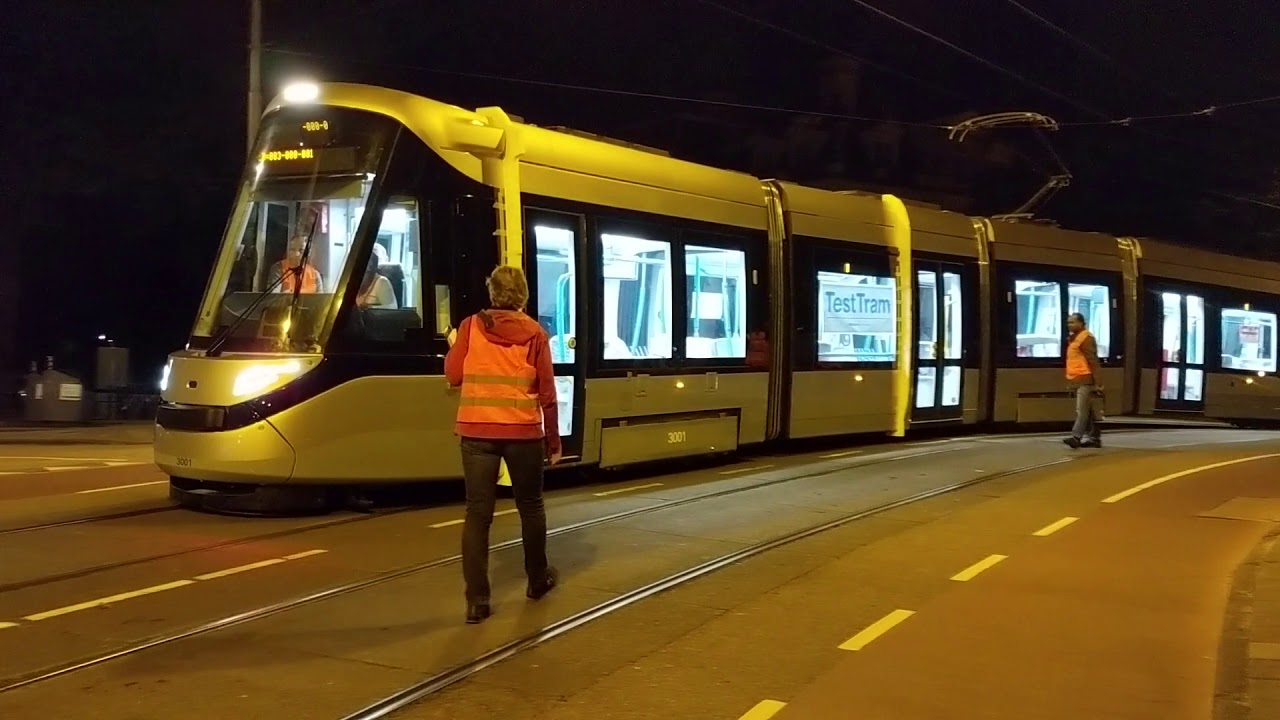 Allereerste testrit 15G tram in Amsterdam