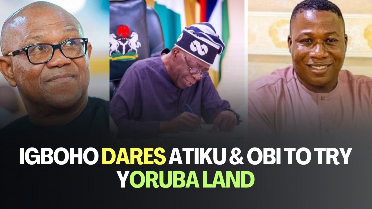 Sunday Igboho Salms Sowore & Dares Atiku, Peter Obi to Campaign in Yoruba Land!