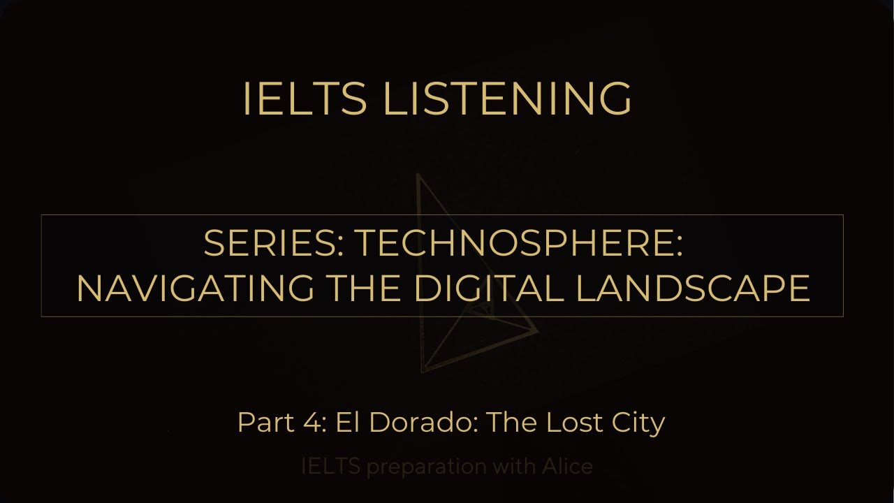 IELTS Listening Practice | Series: TechnoSphere | Part 04 | IELTS preparation with Alice