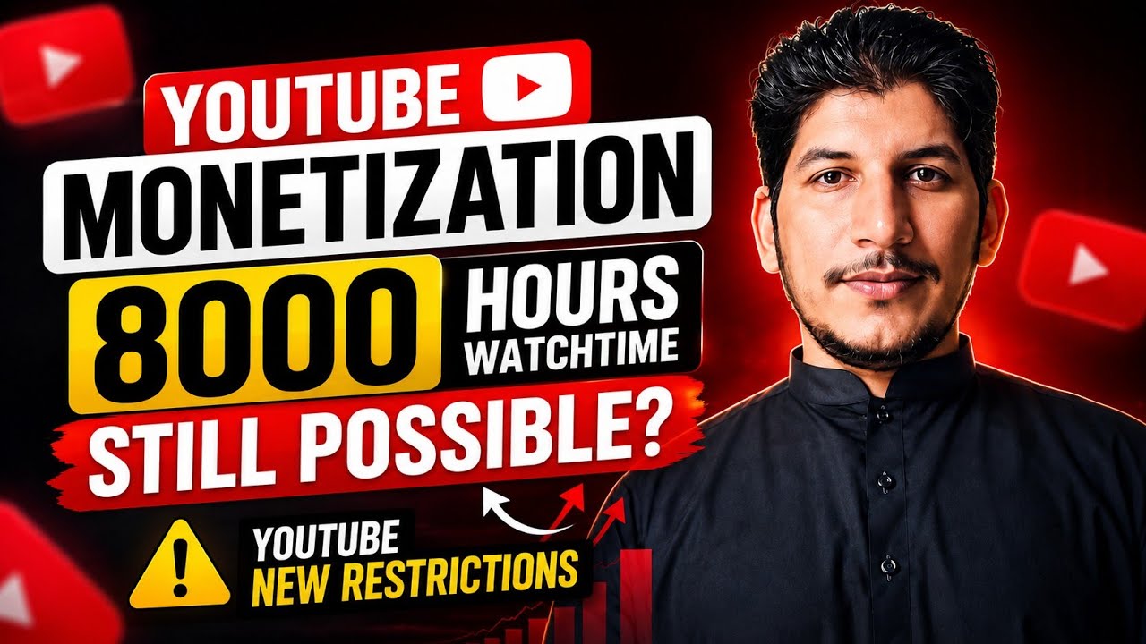 YouTube Monetization New Rules 2026 | 8000 Hours Watch Time Still Possible?