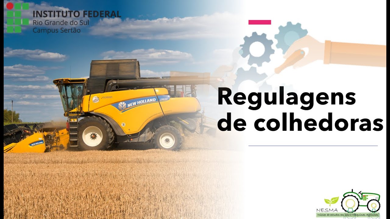 Colhedoras agr&iacute;colas - regulagem