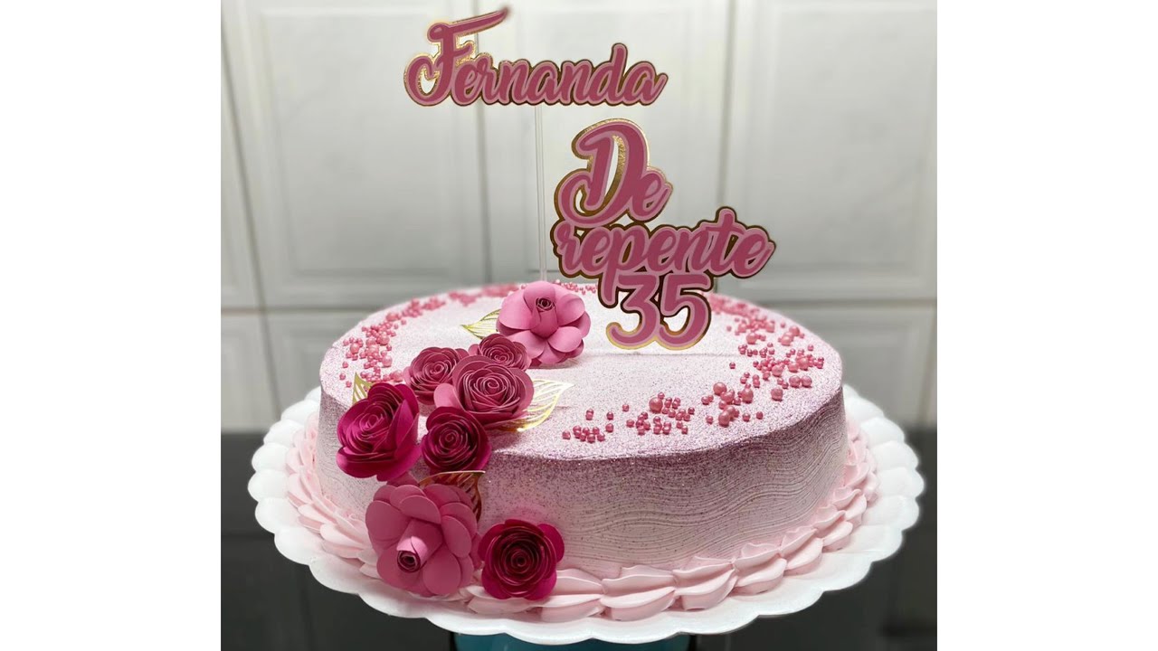 GLOW CAKE DE REPENTE 35 | BOLO TENDÊNCIA