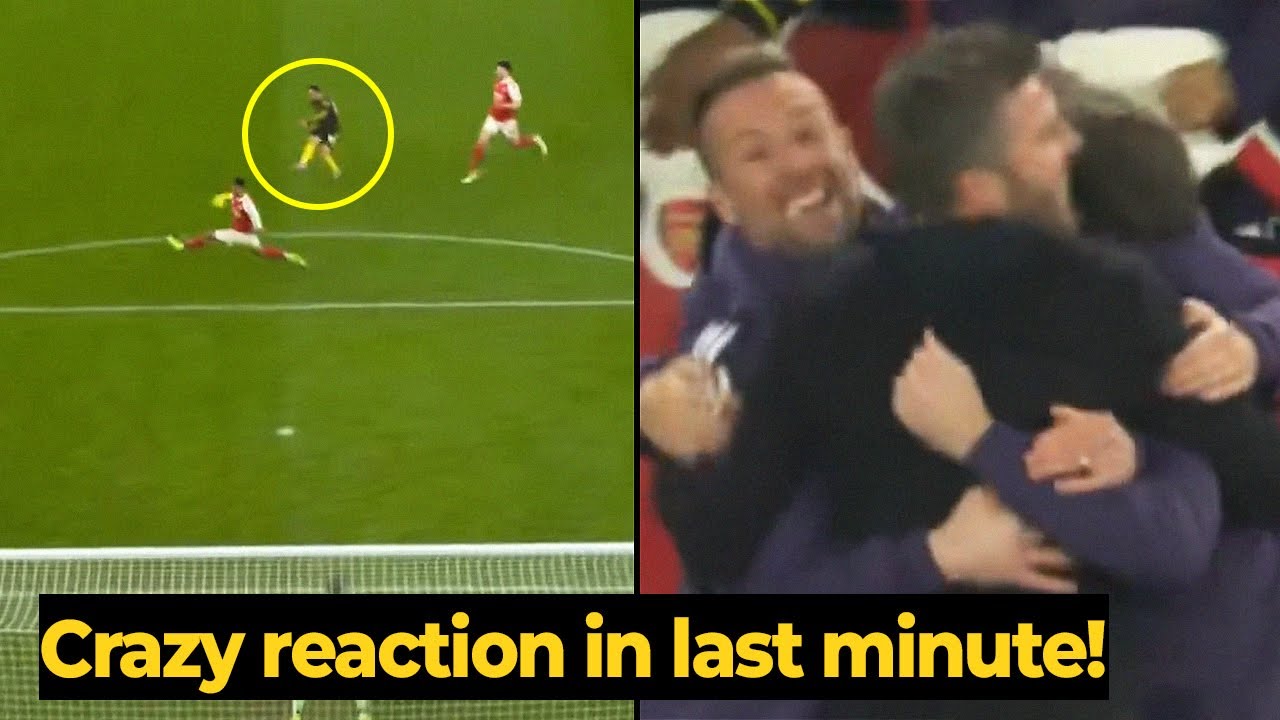 Carrick’s crazy reaction after Cunha’s last-minute goal against Arsenal