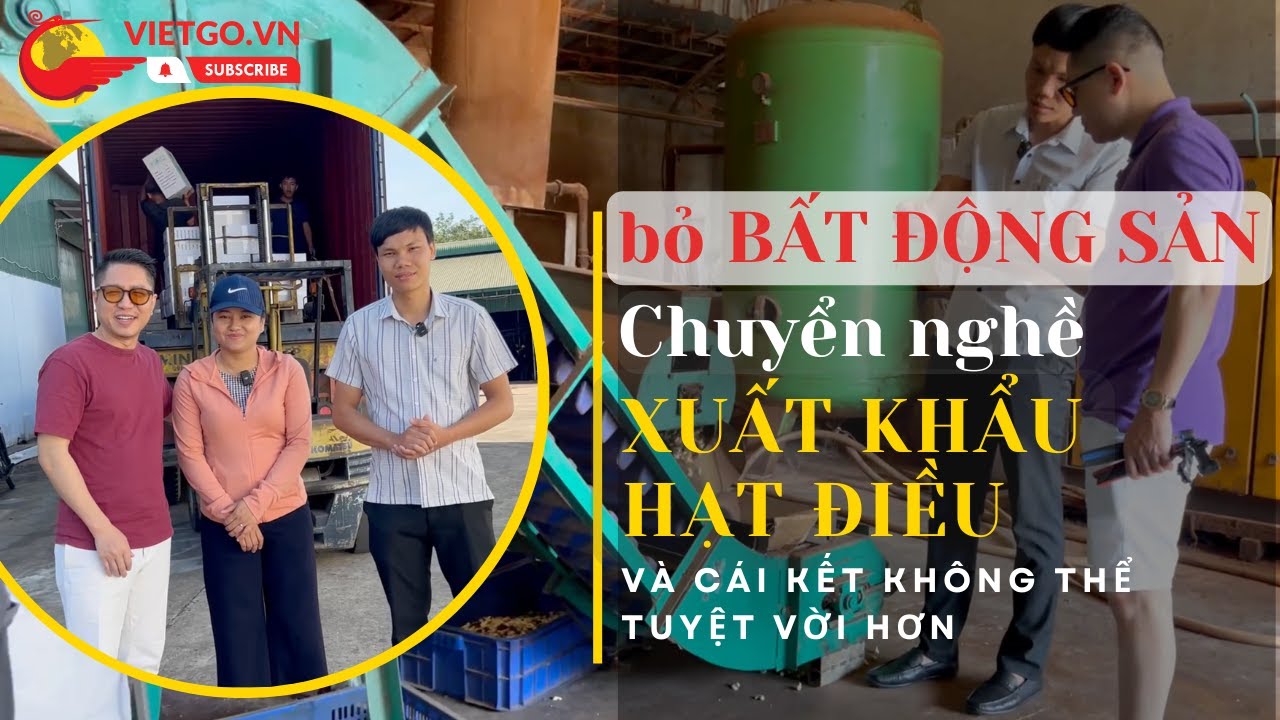bỏ BẤT ĐỘNG SẢN, chuyển nghề XUẤT KHẨU HẠT ĐIỀU| và cái kết không thể tuyệt vời hơn – VIETGO