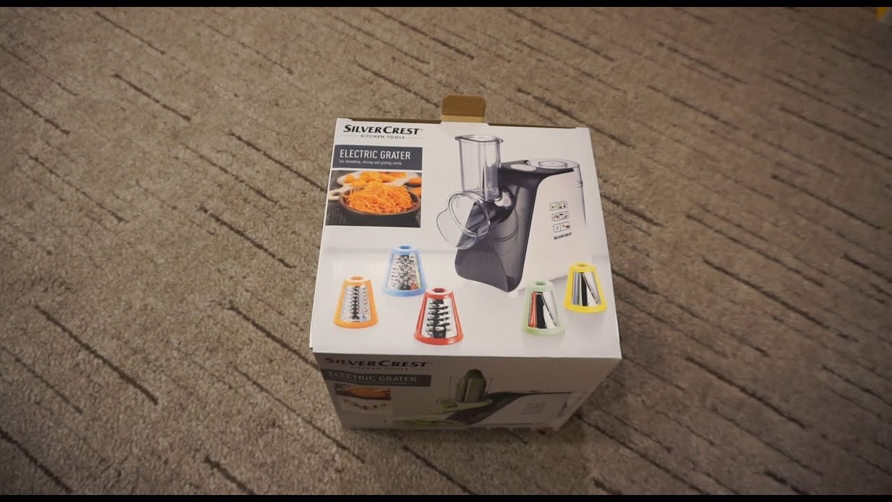Lidl SilverCest elektromos konyhai szeletelő, reszelő, csomagol&aacute;s &eacute;s pr&oacute;ba