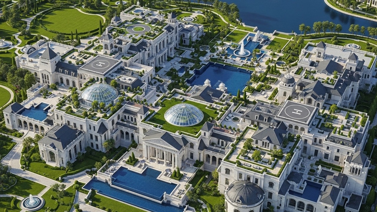 Inside the World’s Largest Majestic Palace | Green, White & Blue Royal Million-Dollar Luxury!
