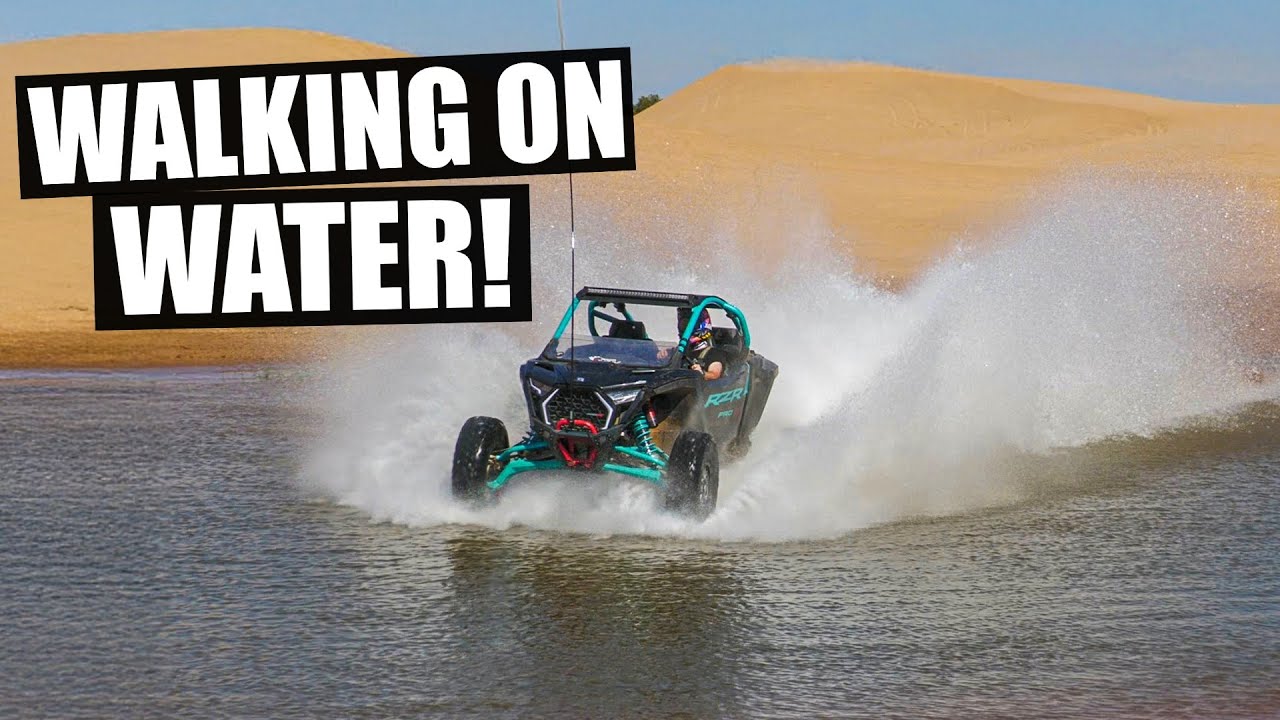 Прыгаем по воде в ПУСТЫНЕ! Вторжение RZR и X3 UTV!