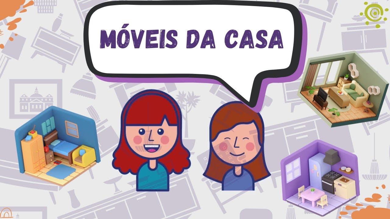 Aprendendo sobre móveis da casa - Vocabulário para crianças