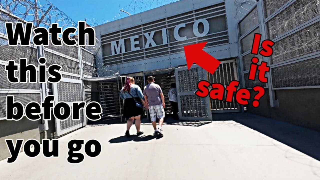 Walking across US/Mexico border into Tijuana in 2023