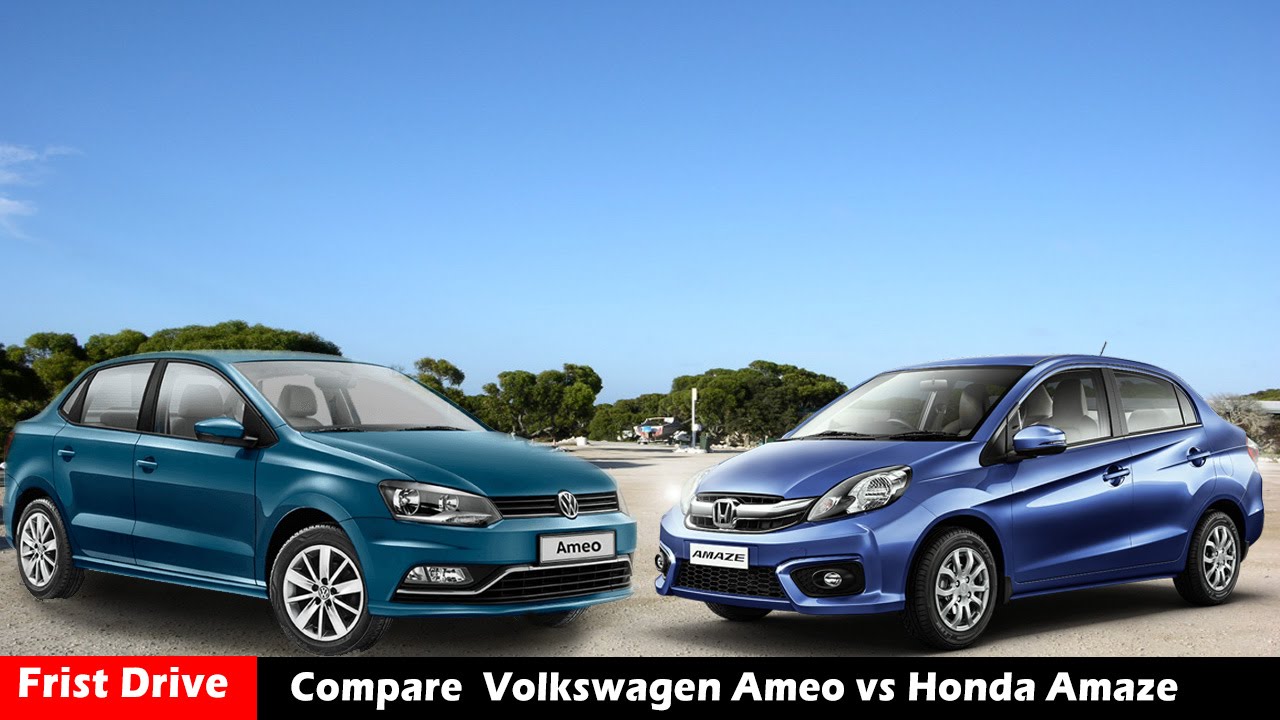 Compare: Volkswagen Ameo vs Honda Amaze 2016,Petrol |First Drive|