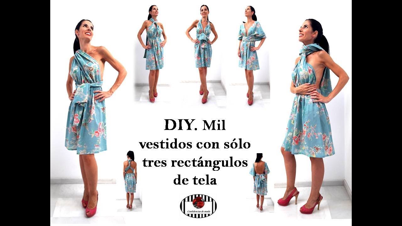 DIY. Vestido multiposición. El vestido más fácil del mundo