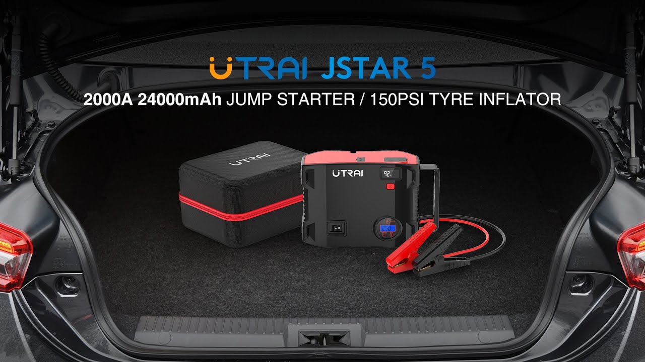 UTRAI 4 IN 1 24000mAh Jump Starter With Air Compressor Jstar 5
