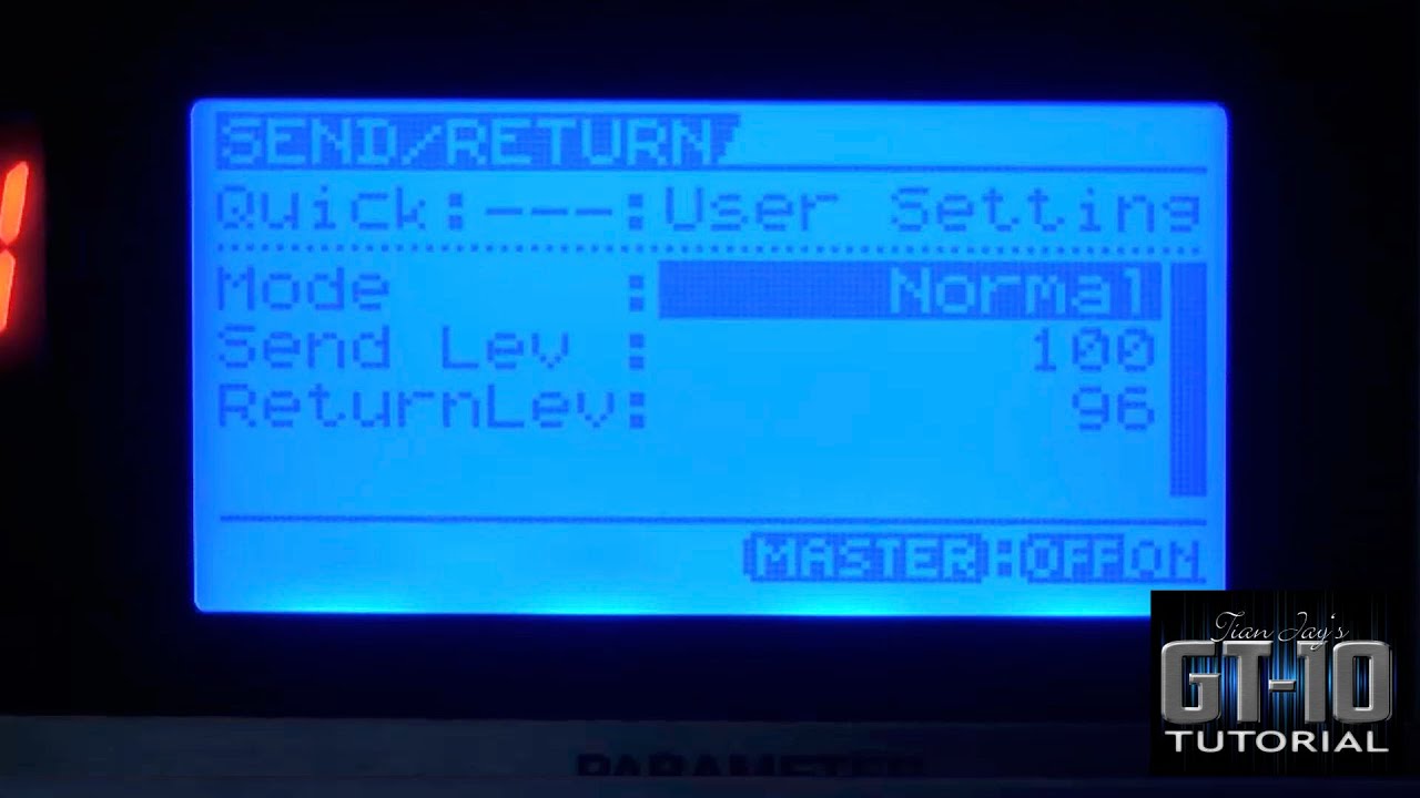 Boss GT10 Tutorial Chapter 1 - Send and Return