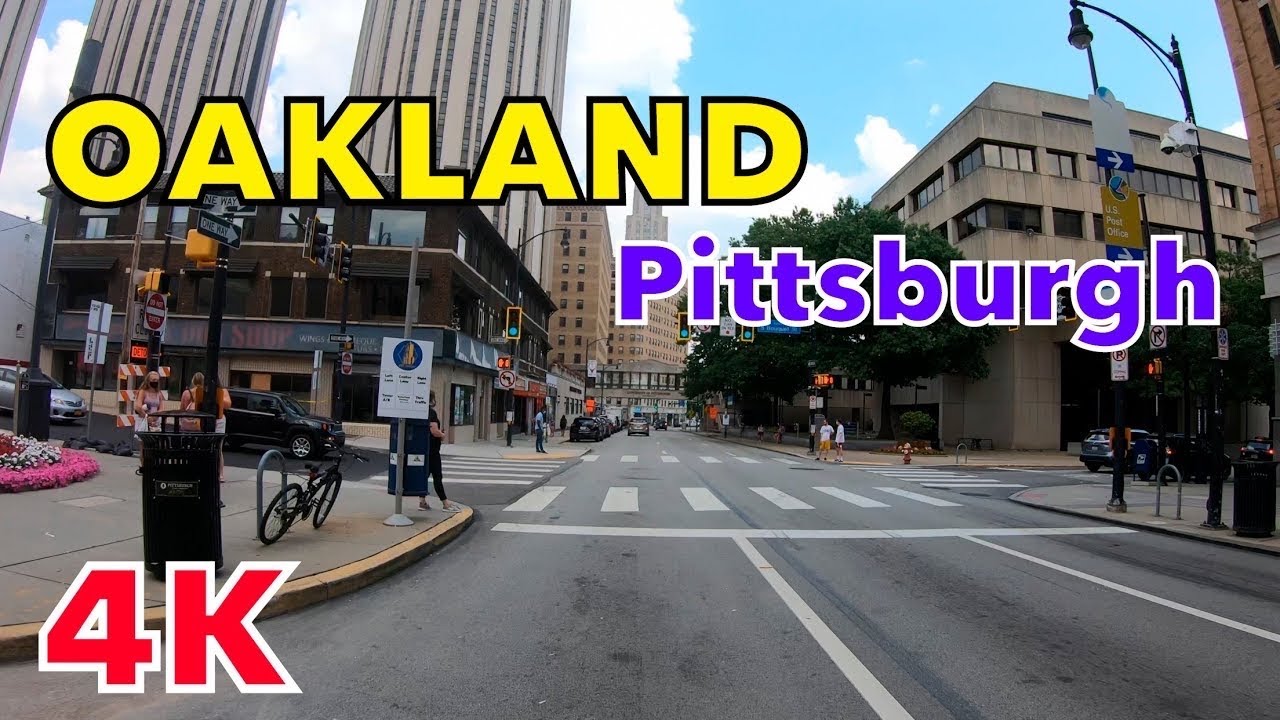Driving Oakland 4K - Pittsburgh - PA