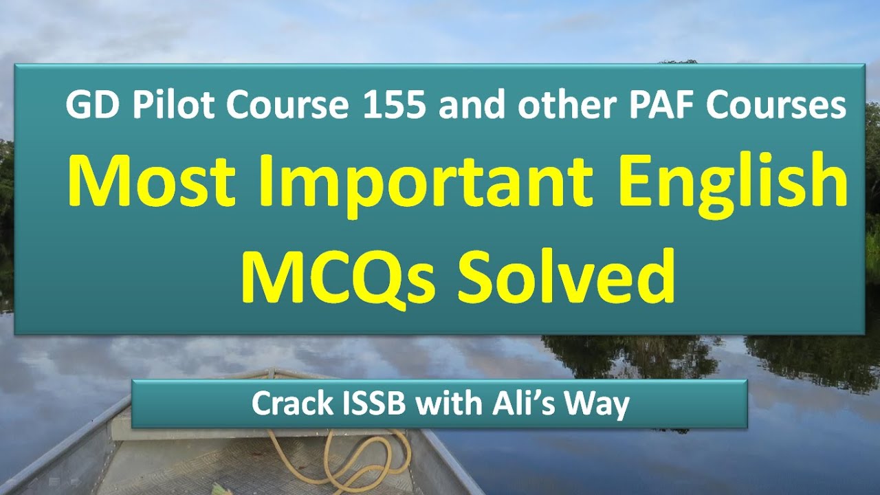 English MCQs Solved|Gd Pilot Course 155|Air defense|cae|logistics|admin special duties|important