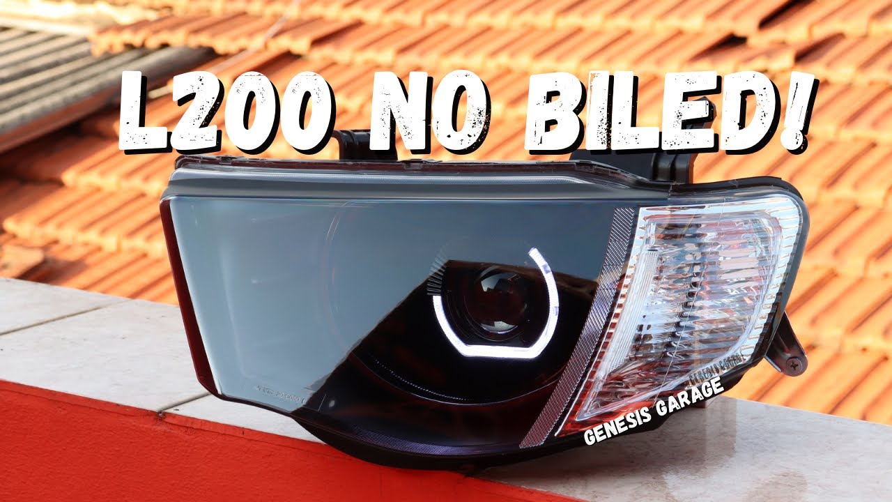Farol L200 Triton com Projetores Biled BMW